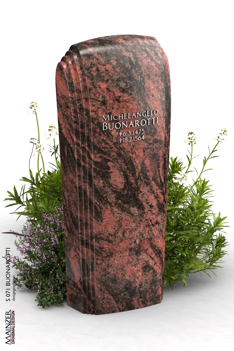 Visualisierung der Grabstele S 071 BUONAROTTI.