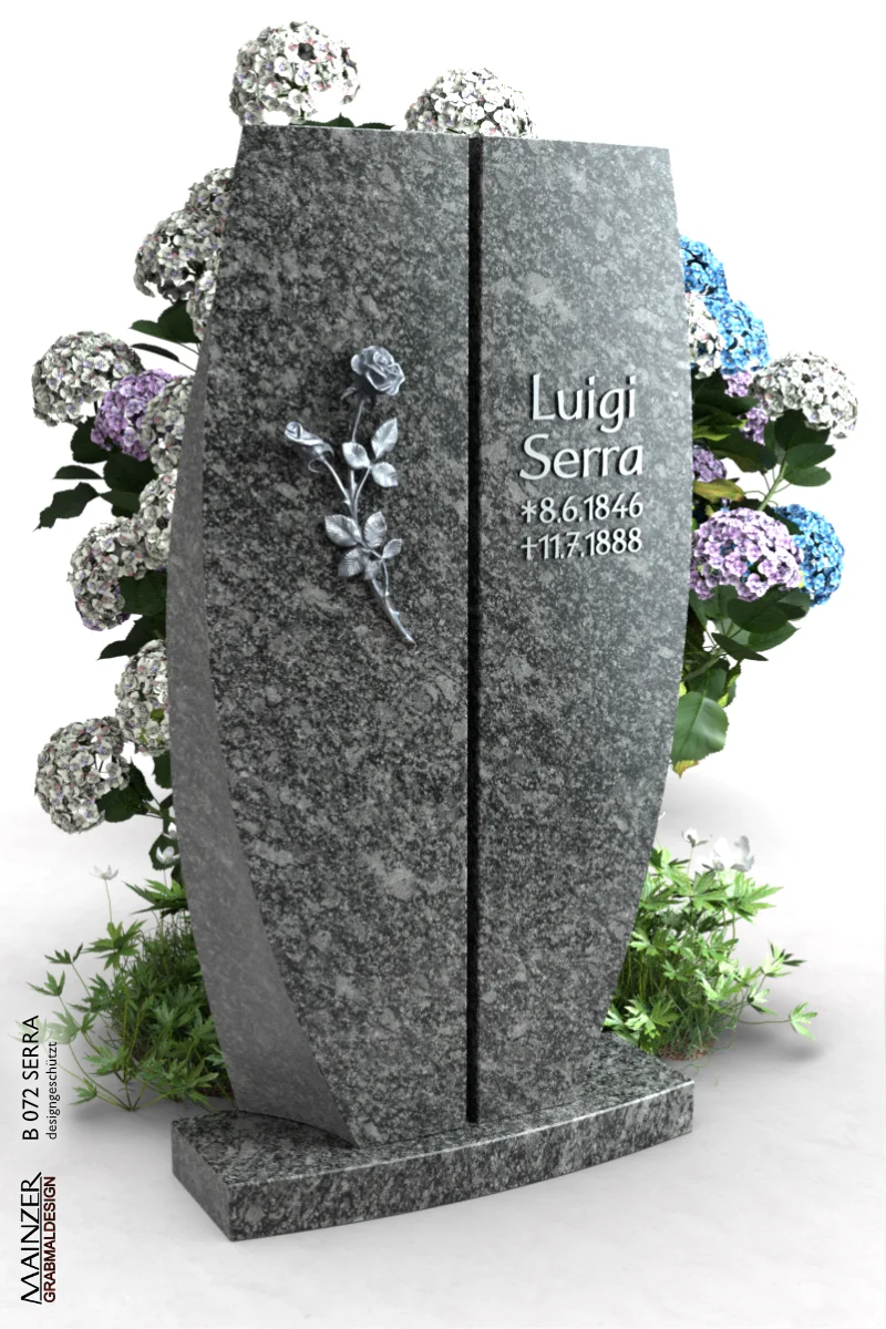 Visualisierung des Doppelgrabsteins S 072 SERRA.