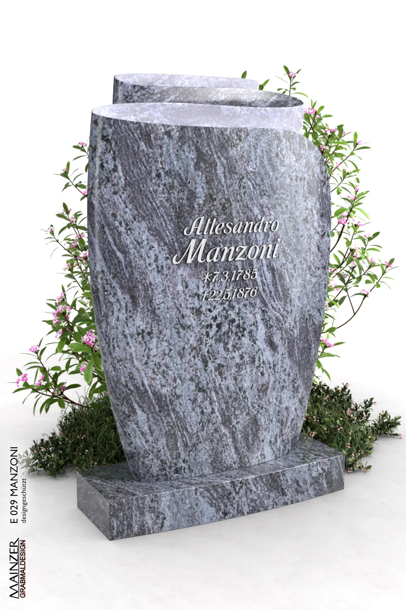 Visualisierung des Einzelgrabsteins E 029 MANZONI