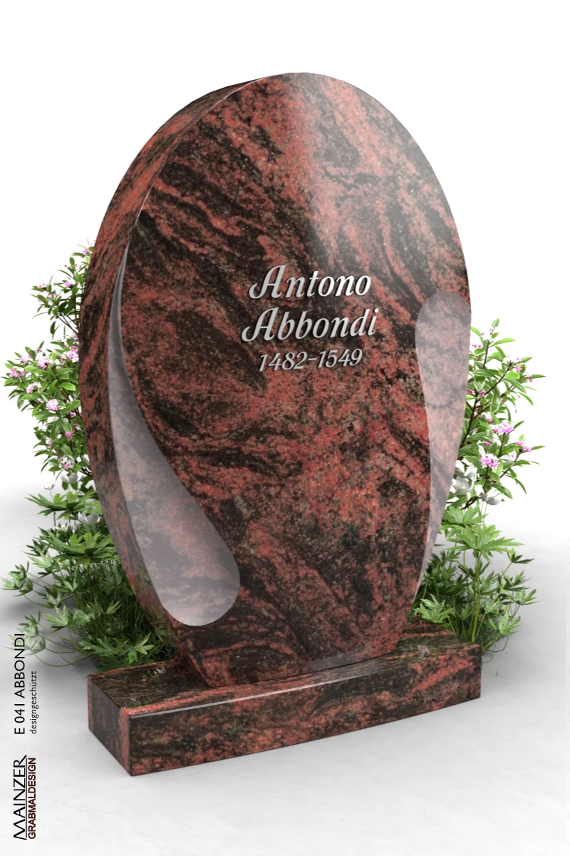Visualisierung des Einzelgrabsteins E 041 ABBONDI.