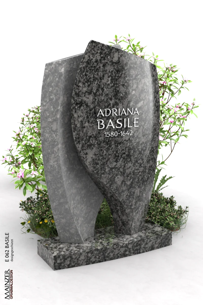 Visualisierung des Einzelgrabsteins E 062 BASILE.