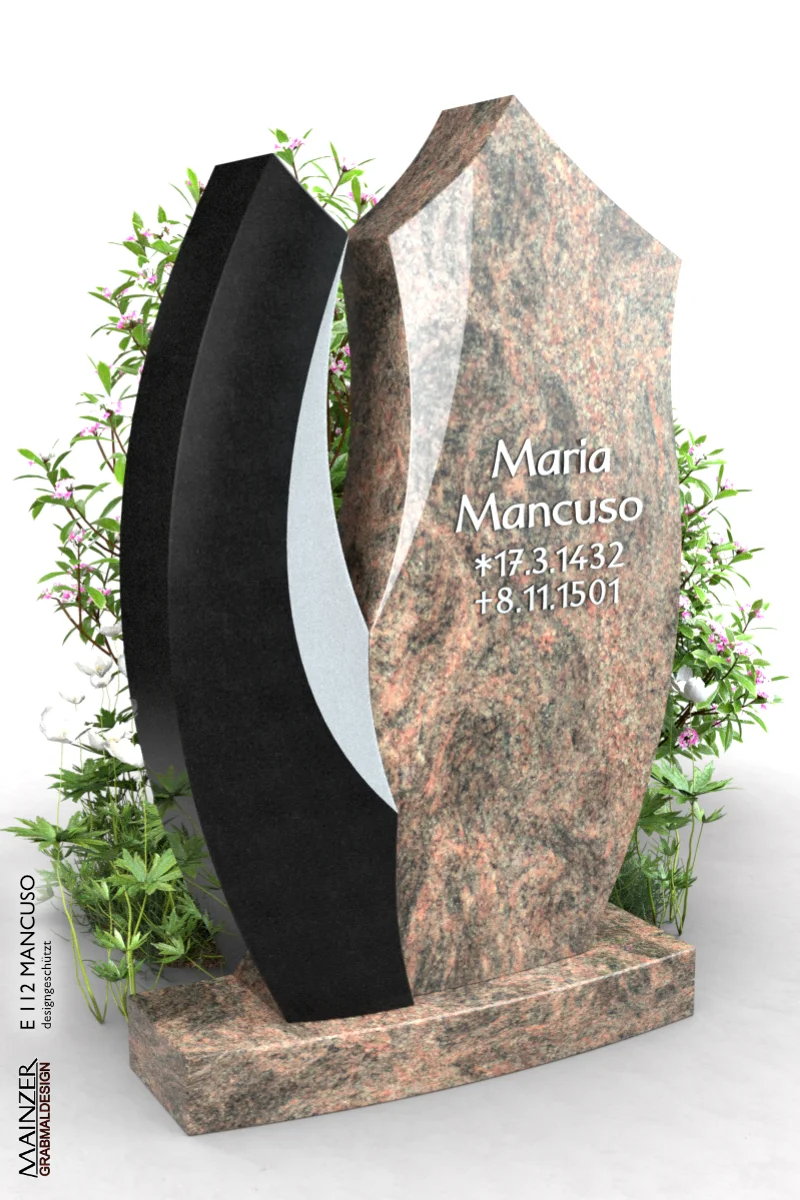 Visualisierung des Einzelgrabsteins E 112 MANCUSO