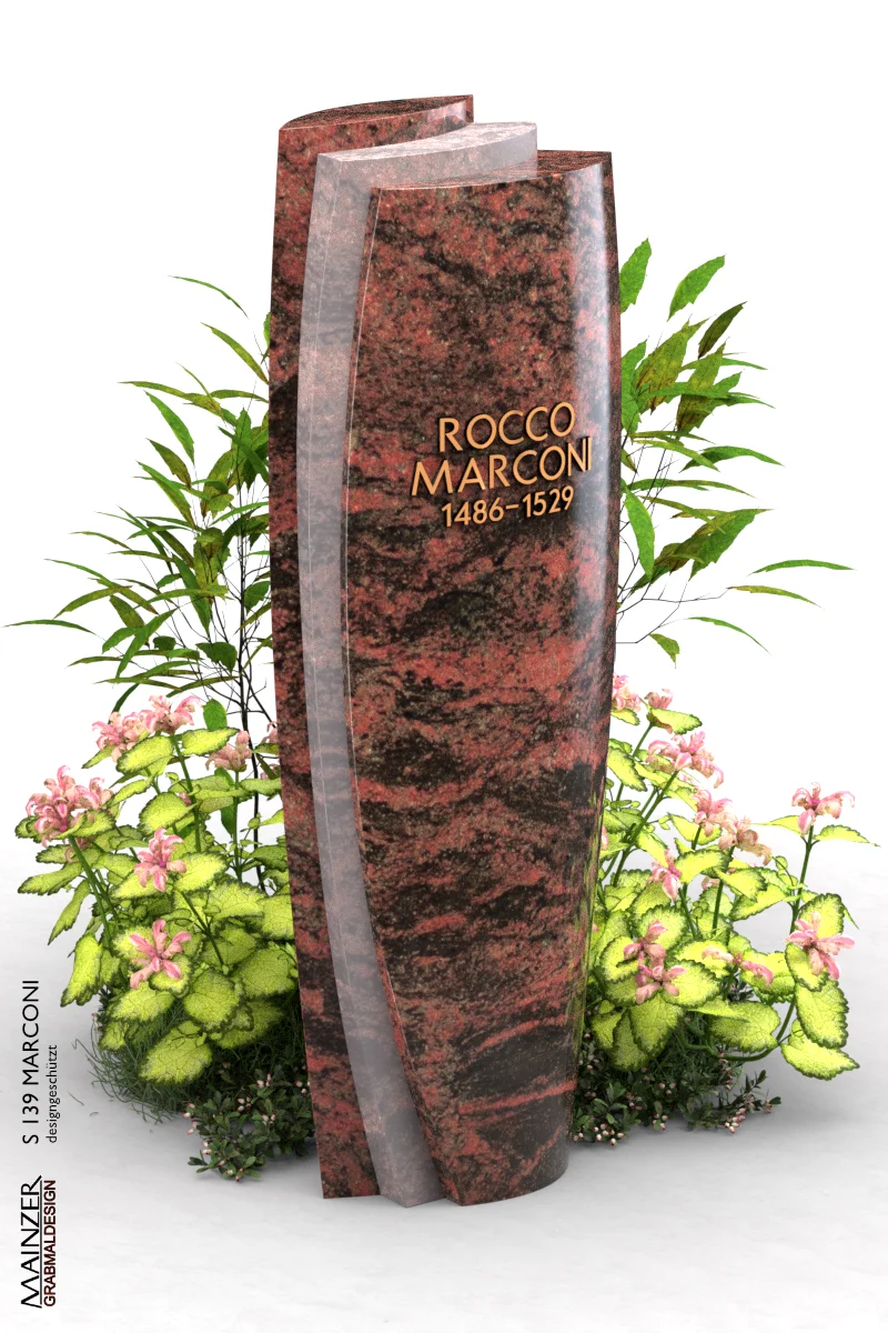 Visualisierung der Grabstele S 139 MARCONI.