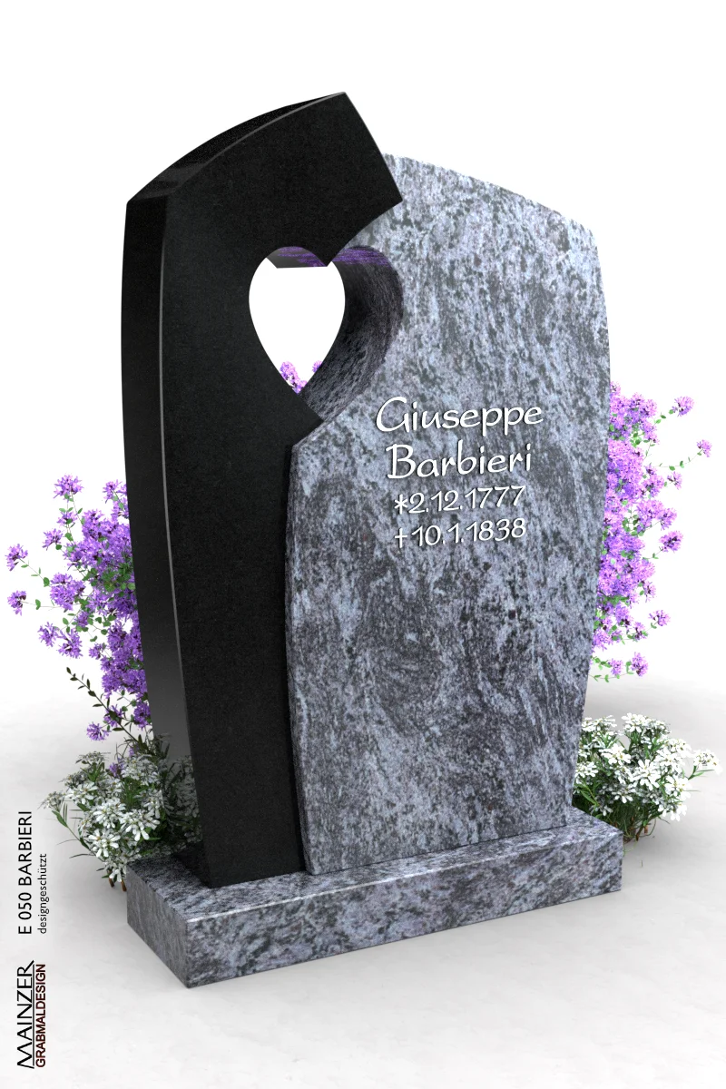 Visualisierung des Einzelgrabsteins E 050 BARBIERI.