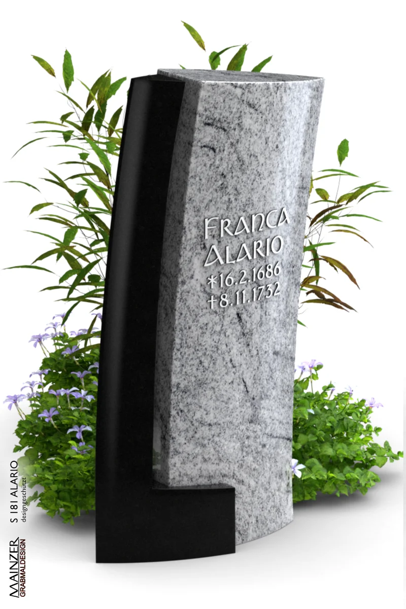 Visualisierung der Grabstele S 181 ALARIO.