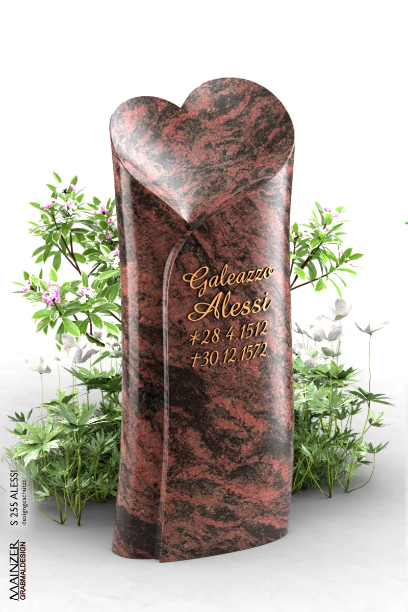 Visualisierung der Grabstele S 255 ALESSI.